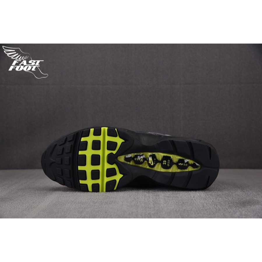 快腳🔎 NIKE AIR MAX 95 OG NEON 元祖 2020年版 CT1689-001 螢光 慢跑鞋-細節圖9