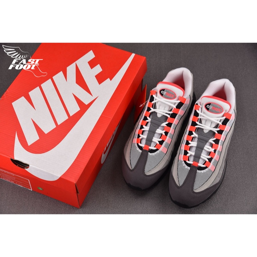 快腳🔎 Nike Air Max 95 OG Solar 灰紅 AT2865-100 氣墊 慢跑鞋-細節圖3