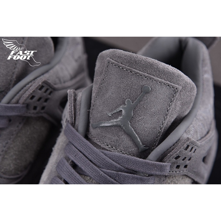 快腳🔎 Jordan 4 Retro x Kaws 聯名 灰麂皮 夜光底 930155 003 超級限定-細節圖7