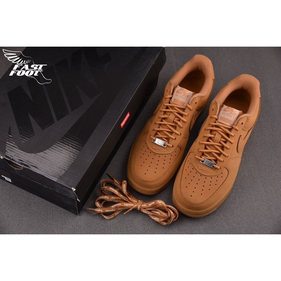 快腳🔎 Nike Air Force 1 Low  x supreme 小麥色  聯名 DN1555-200-細節圖3