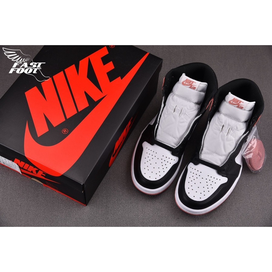 快腳🔎 Air Jordan 1 黑粉 粉色 經典 籃球鞋 男鞋 861428-101-細節圖3