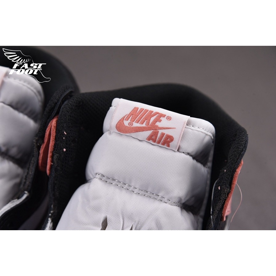 快腳🔎 Air Jordan 1 黑粉 粉色 經典 籃球鞋 男鞋 861428-101-細節圖6