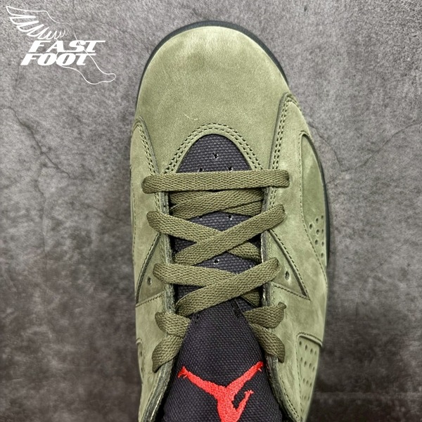 快腳🔎 Travis Scott x AIR Jordan 6 Retro 聯名 軍綠 CN1084-200-細節圖3