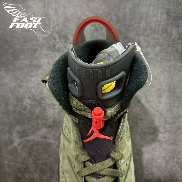 快腳🔎 Travis Scott x AIR Jordan 6 Retro 聯名 軍綠 CN1084-200-細節圖4