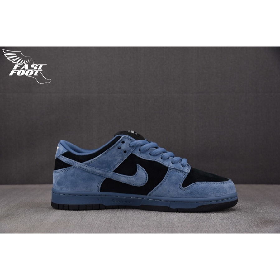 快腳🔎 Supreme x Nike SB Dunk Low 94 海洋藍黑 超級聯名 HQ8487-400-細節圖2