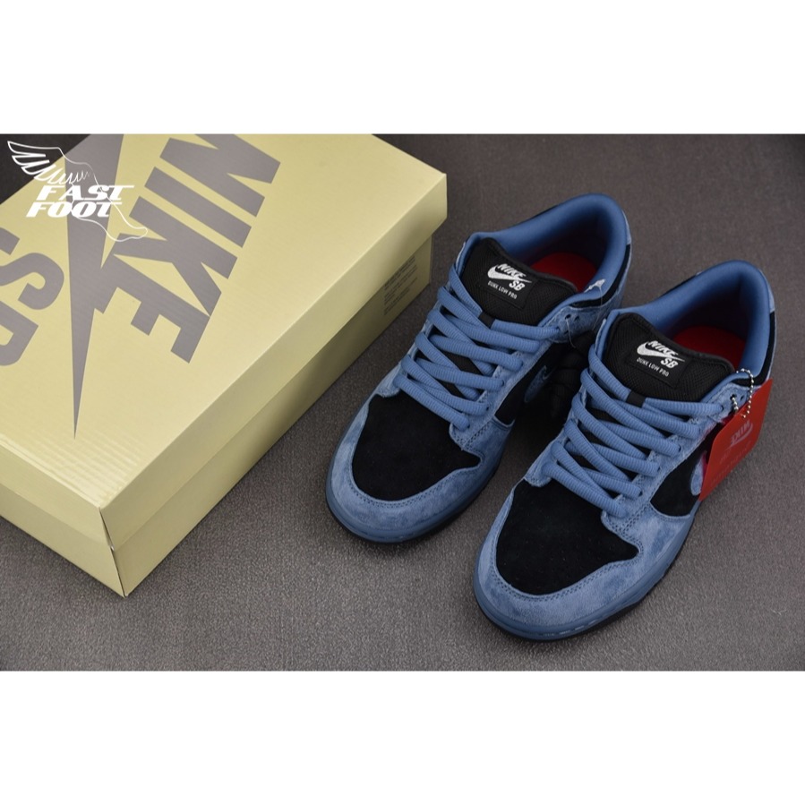 快腳🔎 Supreme x Nike SB Dunk Low 94 海洋藍黑 超級聯名 HQ8487-400-細節圖3
