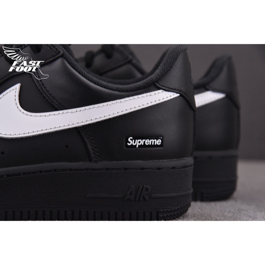 快腳🔎 Supreme x Nike Air Force 1 Low Black 聯名款 黑 CU9225-002-細節圖7