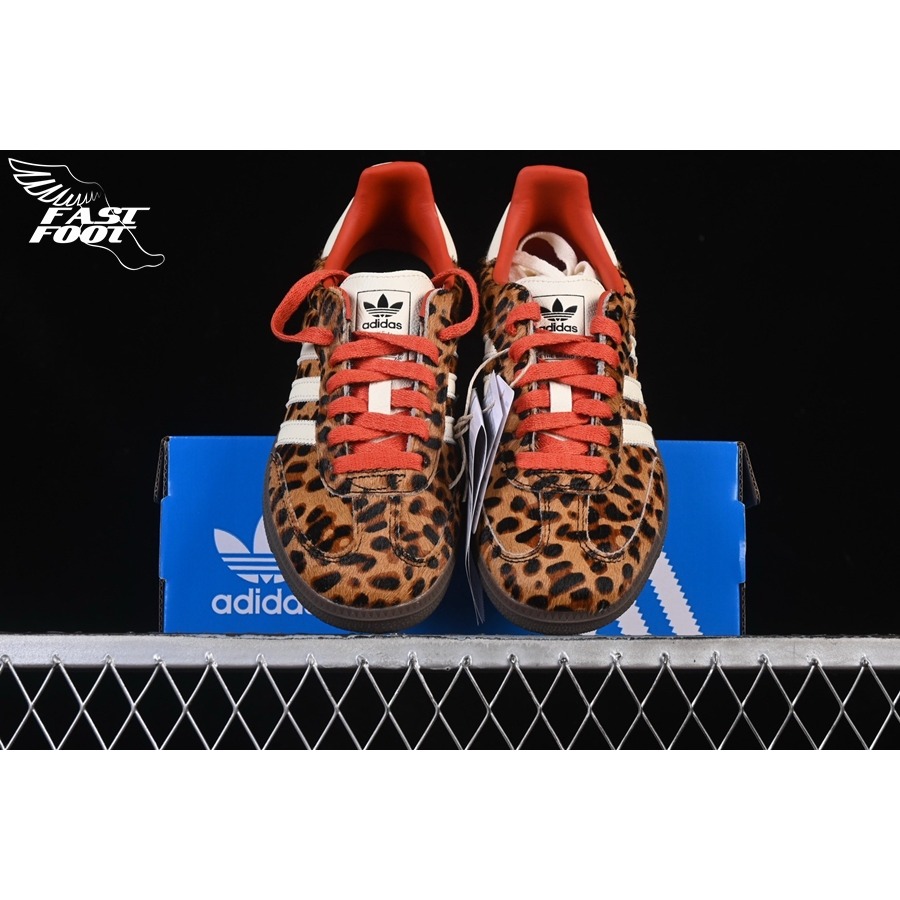 快腳🔎 ADIDAS SAMBA OG Leopard Print 豹紋 復古 棕色 JI2734 男女鞋-細節圖3