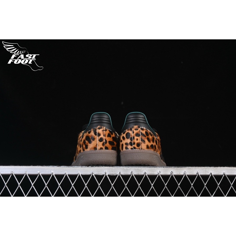 快腳🔎 ADIDAS SAMBA OG  豹紋綠 復古 焦糖底 德訓鞋 扁鞋 男女鞋 JI2735-細節圖6