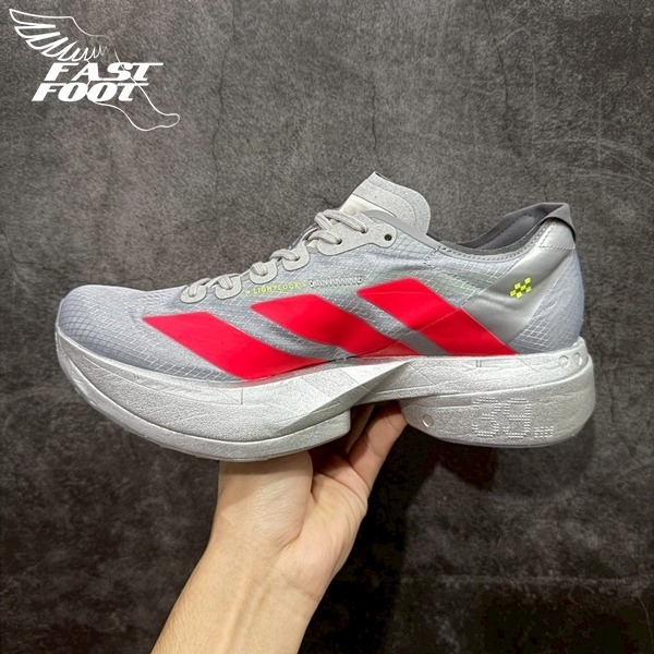 快腳🔎 Adidas Adizero Adios Pro 4 專業跑鞋 慢跑鞋 銀紅  JR6372-細節圖2