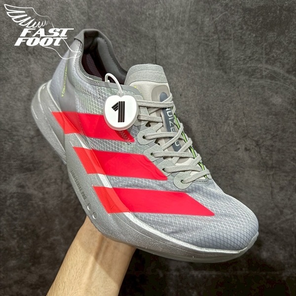 快腳🔎 Adidas Adizero Adios Pro 4 專業跑鞋 慢跑鞋 銀紅  JR6372-細節圖5