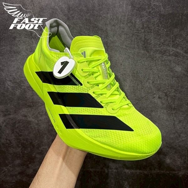 快腳🔎 adidas 競速跑鞋 Adizero Adios Pro 4 M 慢跑鞋 螢光綠 JR6364-細節圖3