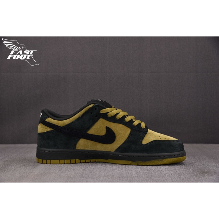 快腳🔎 Supreme x Nike SB Dunk Low 黑黃棕 經典復古 慢跑鞋 HQ8487-300-細節圖2