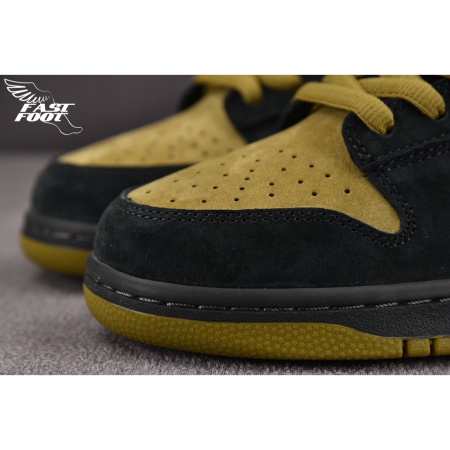 快腳🔎 Supreme x Nike SB Dunk Low 黑黃棕 經典復古 慢跑鞋 HQ8487-300-細節圖6