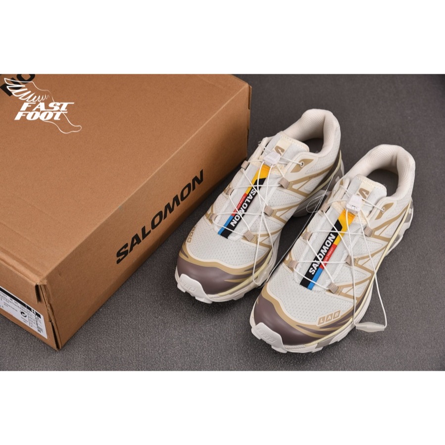 快腳🔎 Salomon XT-6 焦糖 拿鐵 477377 28 Ice Iron Etherea 頂級慢跑鞋-細節圖3