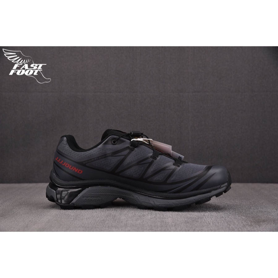快腳🔎 JJJJound x Salomon XT-6 Black 黑紅 聯名 頂級慢跑鞋 491303-細節圖2