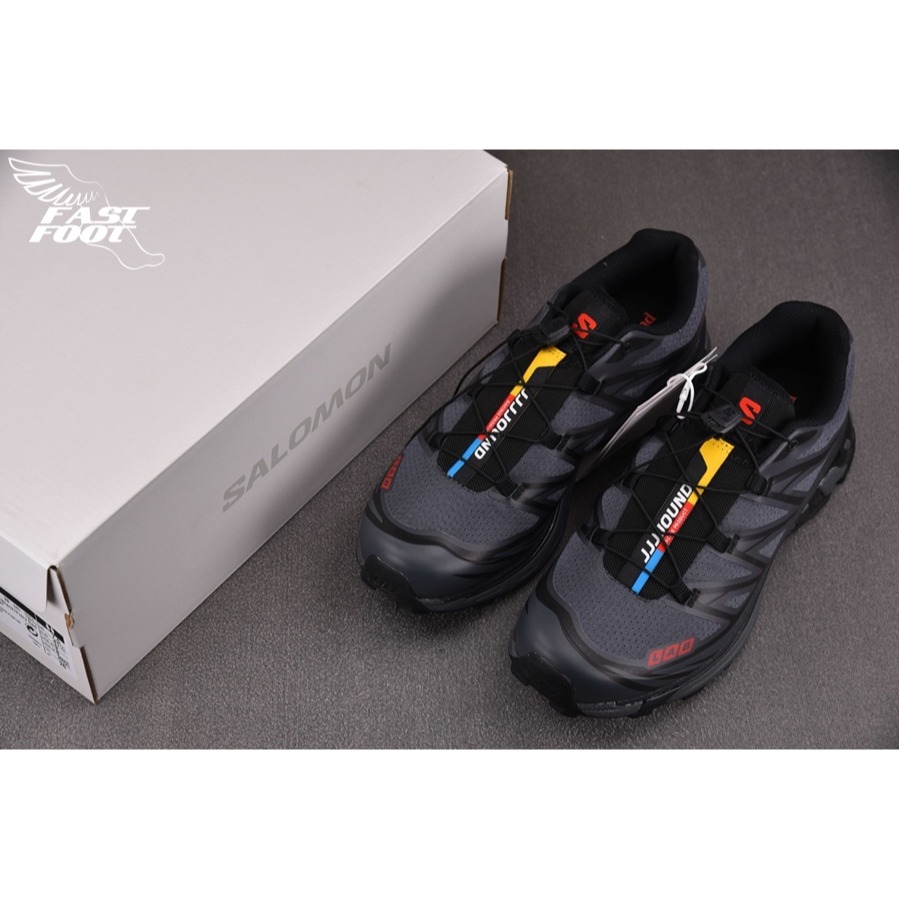 快腳🔎 JJJJound x Salomon XT-6 Black 黑紅 聯名 頂級慢跑鞋 491303-細節圖3