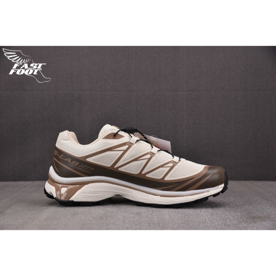 快腳🔎 SALOMON XT-6 Almond Milk Portabella 杏仁蘑菇 頂級慢跑鞋  475822-細節圖2