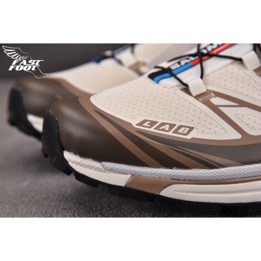 快腳🔎 SALOMON XT-6 Almond Milk Portabella 杏仁蘑菇 頂級慢跑鞋  475822-細節圖5