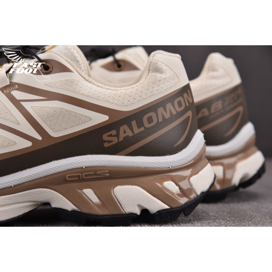 快腳🔎 SALOMON XT-6 Almond Milk Portabella 杏仁蘑菇 頂級慢跑鞋  475822-細節圖7