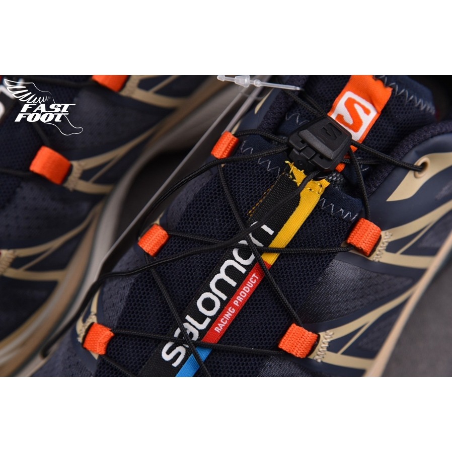快腳🔎 Salomon XT-6 Trail Dark Grey Beige 油墨灰 頂級慢跑鞋 登山 414552-細節圖5