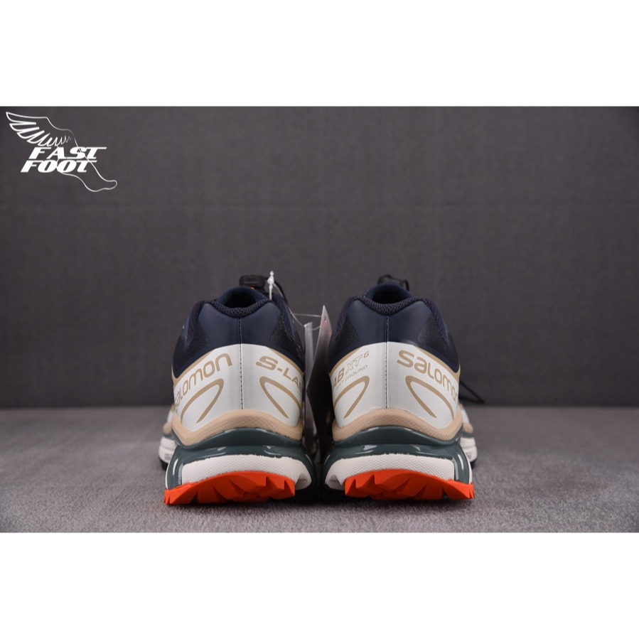 快腳🔎 Salomon XT-6 Trail Dark Grey Beige 油墨灰 頂級慢跑鞋 登山 414552-細節圖6