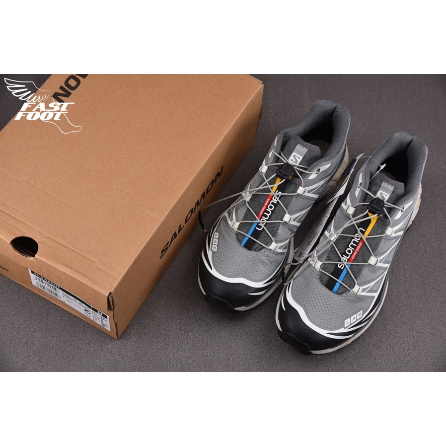 快腳🔎 Salomon XT-6 RECUT 經典 復刻 幻影 灰 頂級慢跑鞋 登山 473057-細節圖3