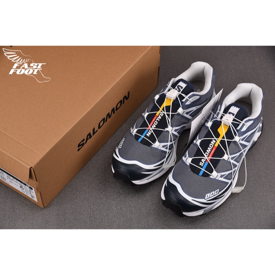 快腳🔎 Salomon XT-6 藍夜灰 藍紫灰 頂級慢跑鞋 登山 478640-細節圖3
