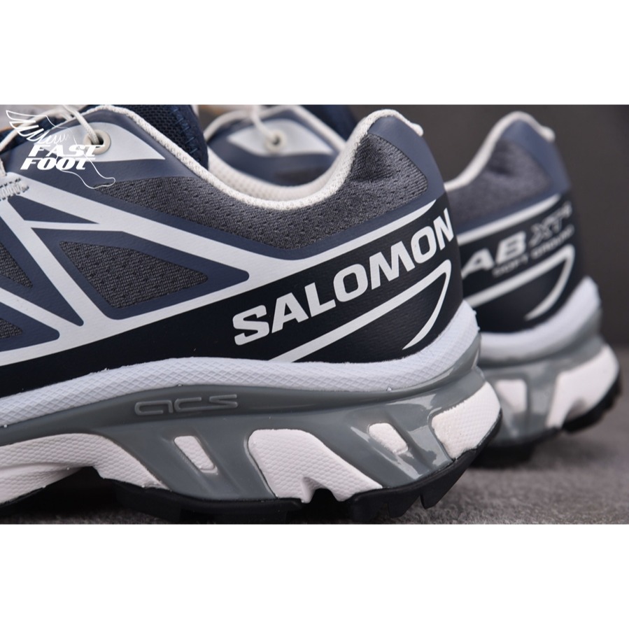 快腳🔎 Salomon XT-6 藍夜灰 藍紫灰 頂級慢跑鞋 登山 478640-細節圖7