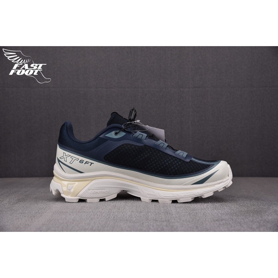 快腳🔎 SALOMON XT-6 FT Black White 黑白藍 頂級慢跑鞋 登山靴 471510-細節圖2