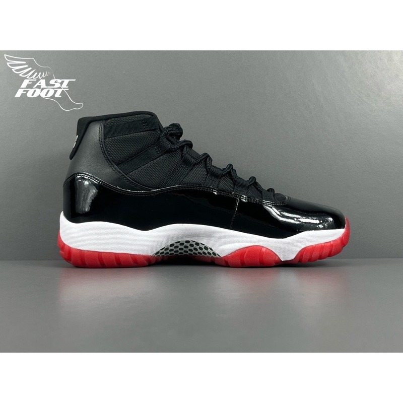 快腳🔎 AIR JORDAN 11 RETRO  BRED 2019 黑紅 378037-061-細節圖2