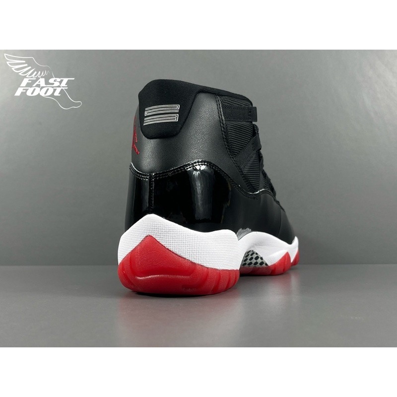 快腳🔎 AIR JORDAN 11 RETRO  BRED 2019 黑紅 378037-061-細節圖4