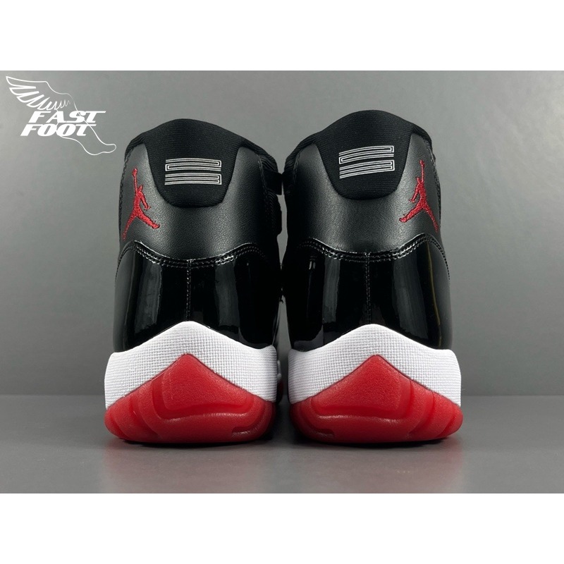 快腳🔎 AIR JORDAN 11 RETRO  BRED 2019 黑紅 378037-061-細節圖5