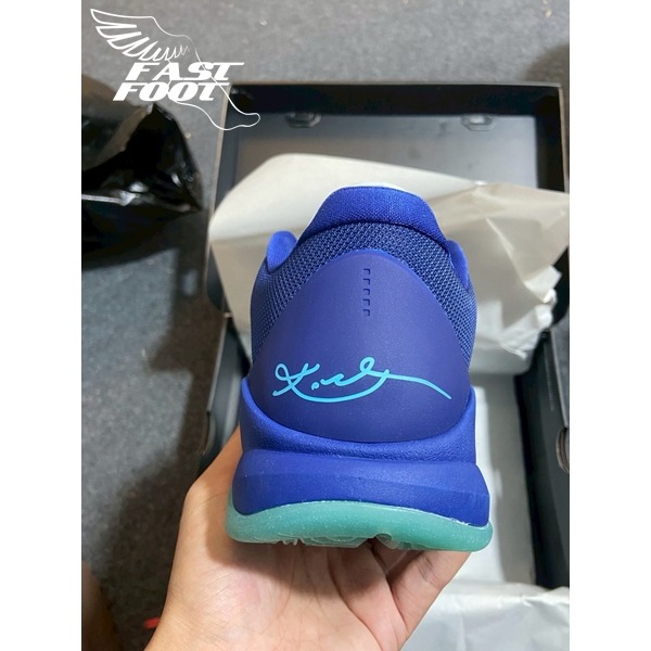 快腳🔎 Nike Kobe 5 Protro X-Ray 夜光 科比 萬聖節 籃球鞋 藍 HJ4303-400-細節圖6