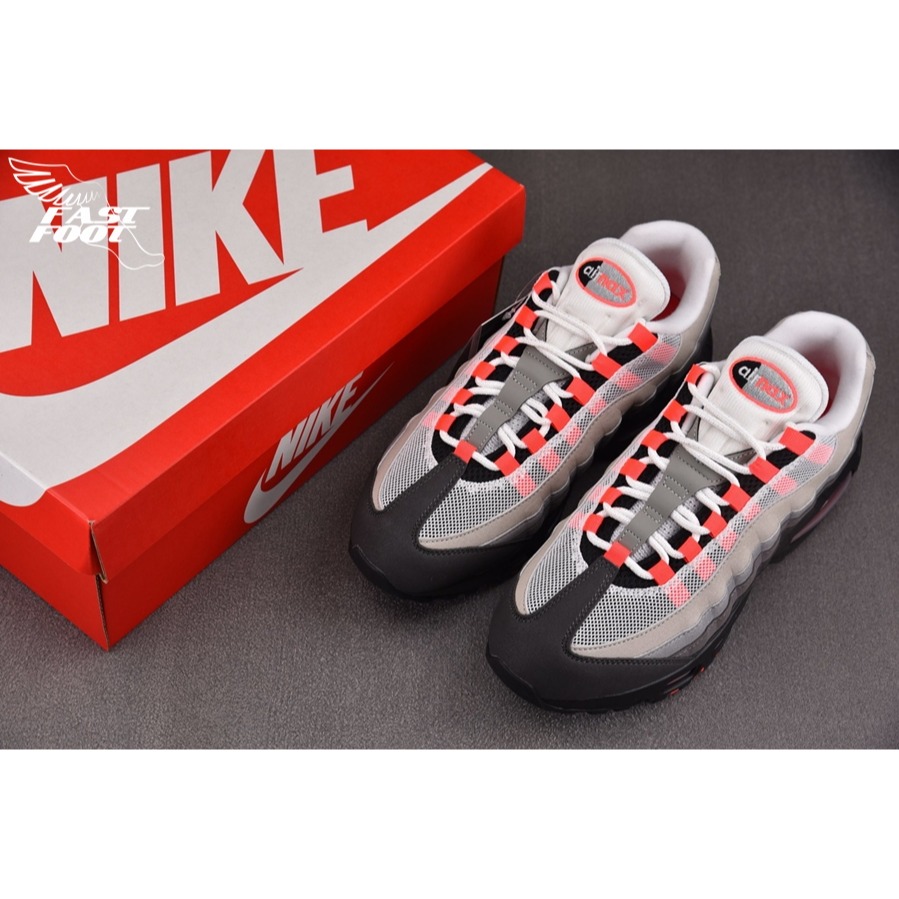 快腳🔎 NIKE AIR MAX 95 SOLAR RED 灰粉 慢跑鞋 IM7410-001-細節圖3