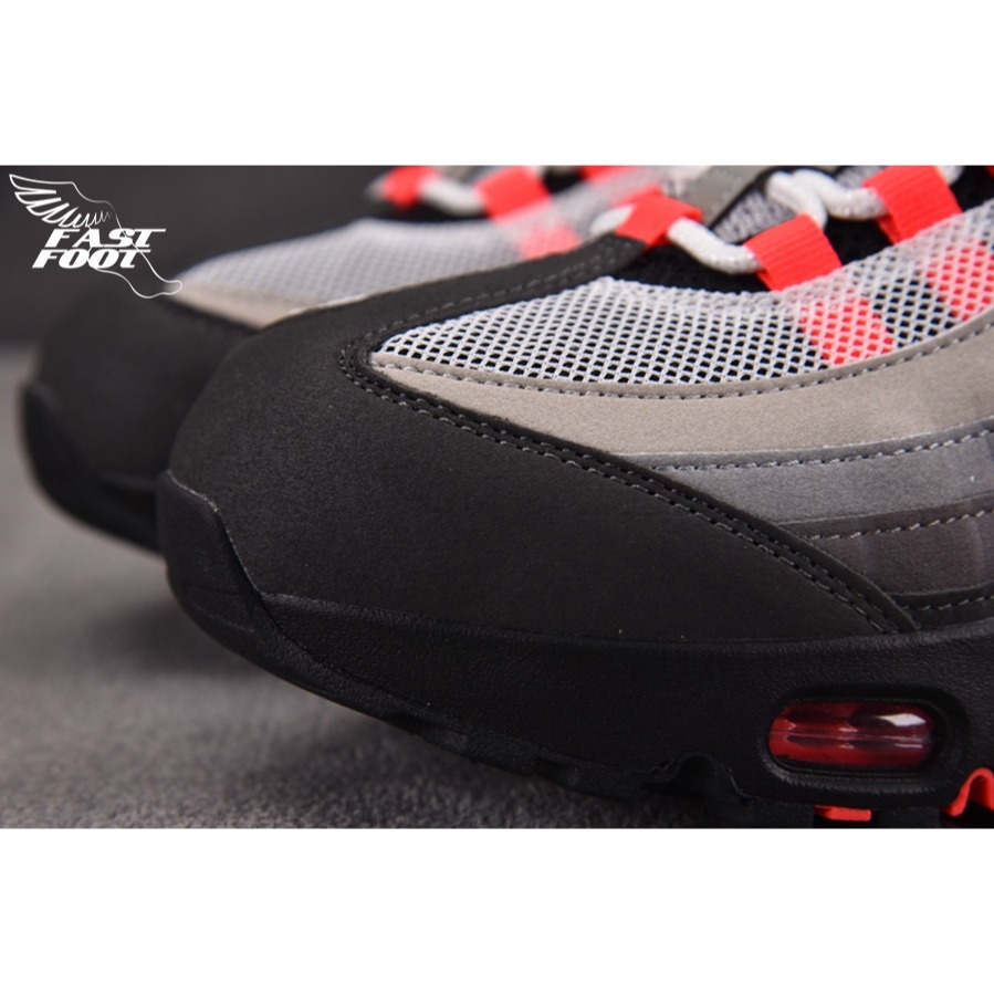 快腳🔎 NIKE AIR MAX 95 SOLAR RED 灰粉 慢跑鞋 IM7410-001-細節圖6