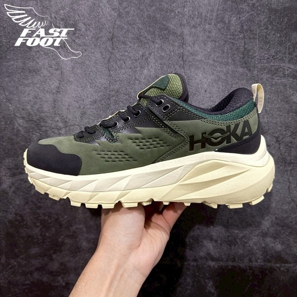 快腳🔎 END x Hoka One Kaha Low GTX GORE-TEX 綠 1155730-CVF 登山靴-細節圖2