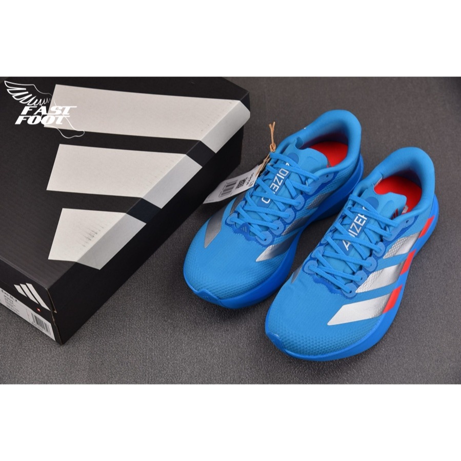 快腳🔎 ADIDAS ADIZERO EKIDEN EVO SL 慢跑鞋 緩震 箱根限定 藍銀 JR2023-細節圖3