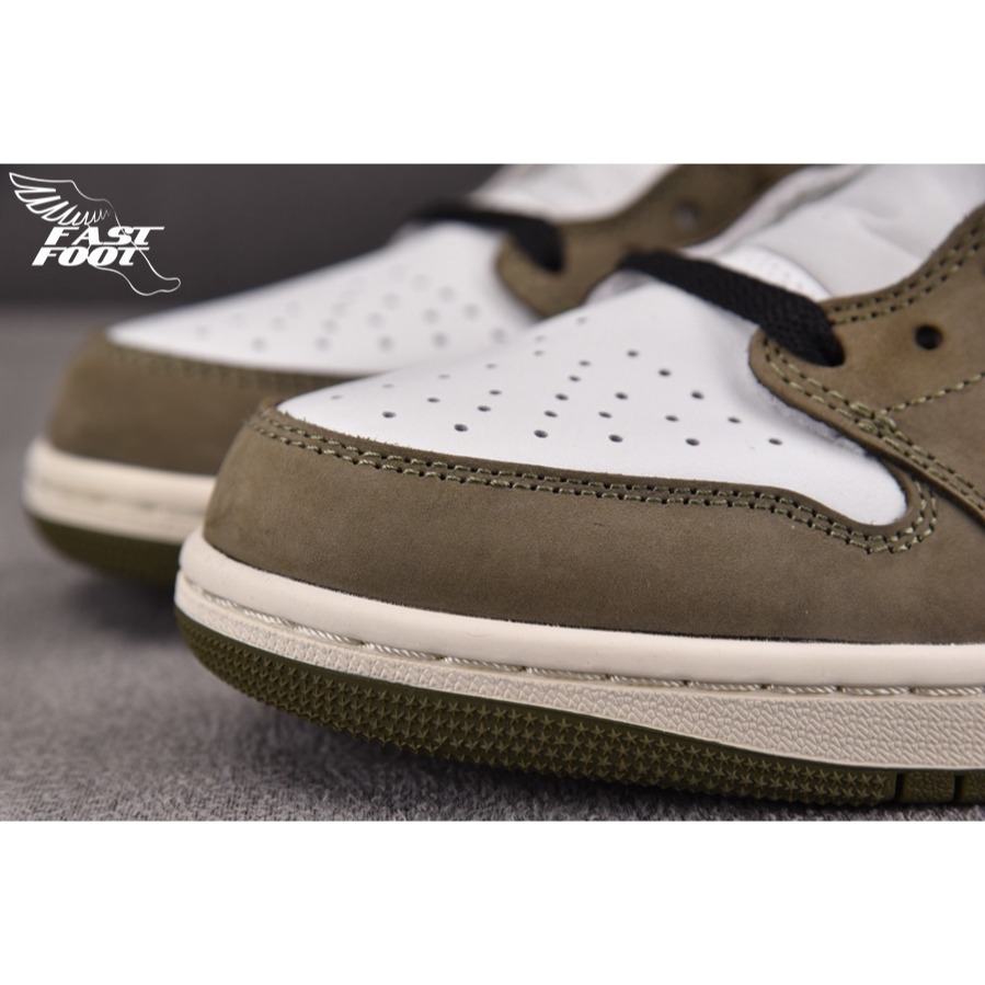 快腳🔎 2026 Air Jordan 1 Low OG Medium Olive 橄欖綠 HQ6998-200-細節圖5