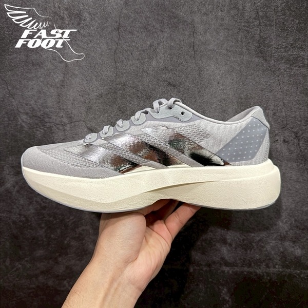 快腳🔎 adidas Adizero Evo SL Grey Silver 狼灰 灰銀 慢跑鞋 KJ9664-細節圖2