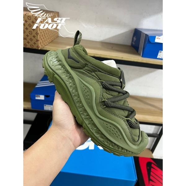 快腳🔎 Hoka Ora Primo 毛毛蟲 恢復鞋 懶人鞋 軍綠 1141570-FFR-細節圖2