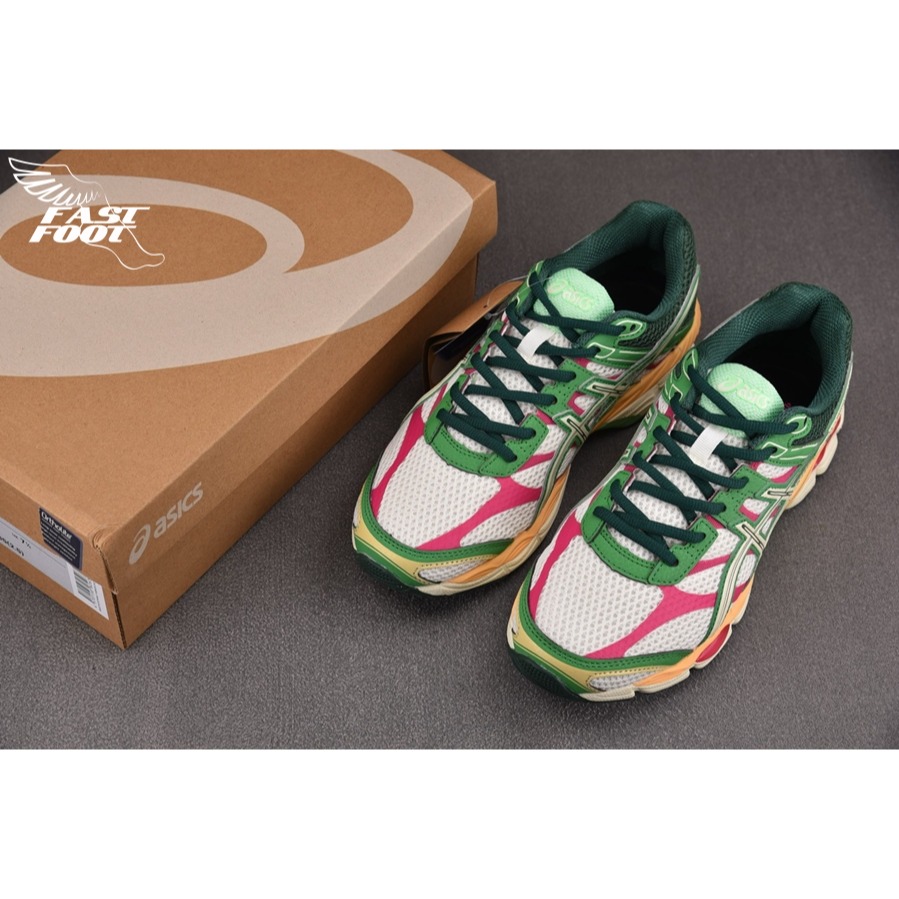 快腳🔎 Asics Gel-Cumulus 16 粉綠 復古 慢跑鞋 1203A763-100-細節圖3