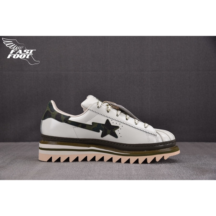 快腳🔎 CLOT x BAPE® x Adidas Superstar Green Camo 迷彩  KJ1473-細節圖2
