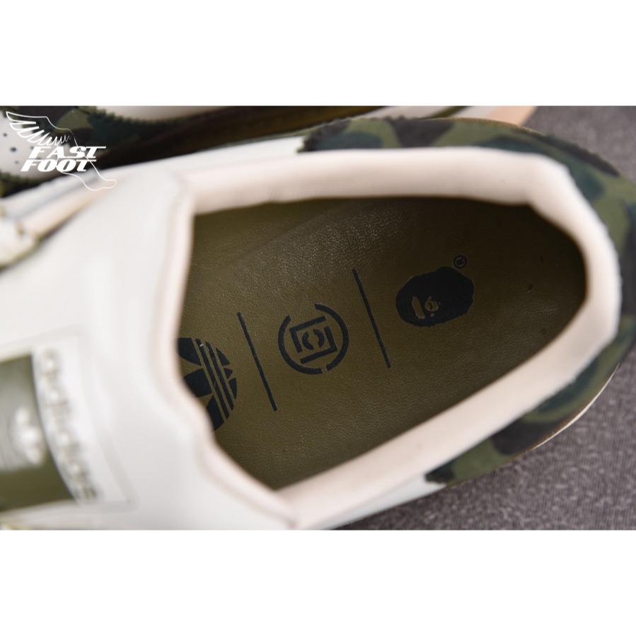快腳🔎 CLOT x BAPE® x Adidas Superstar Green Camo 迷彩  KJ1473-細節圖7