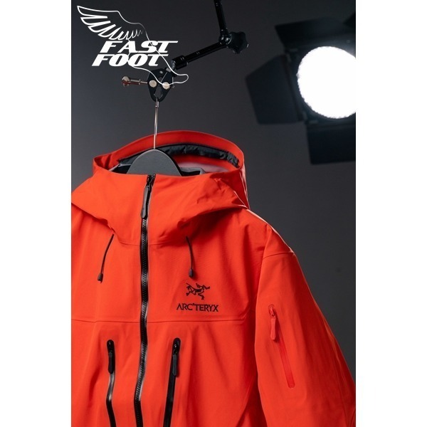 快腳🔎 ARCTERYX 始祖鳥 Alpha SV 防風 防水機能外套 風衣 橘-細節圖2