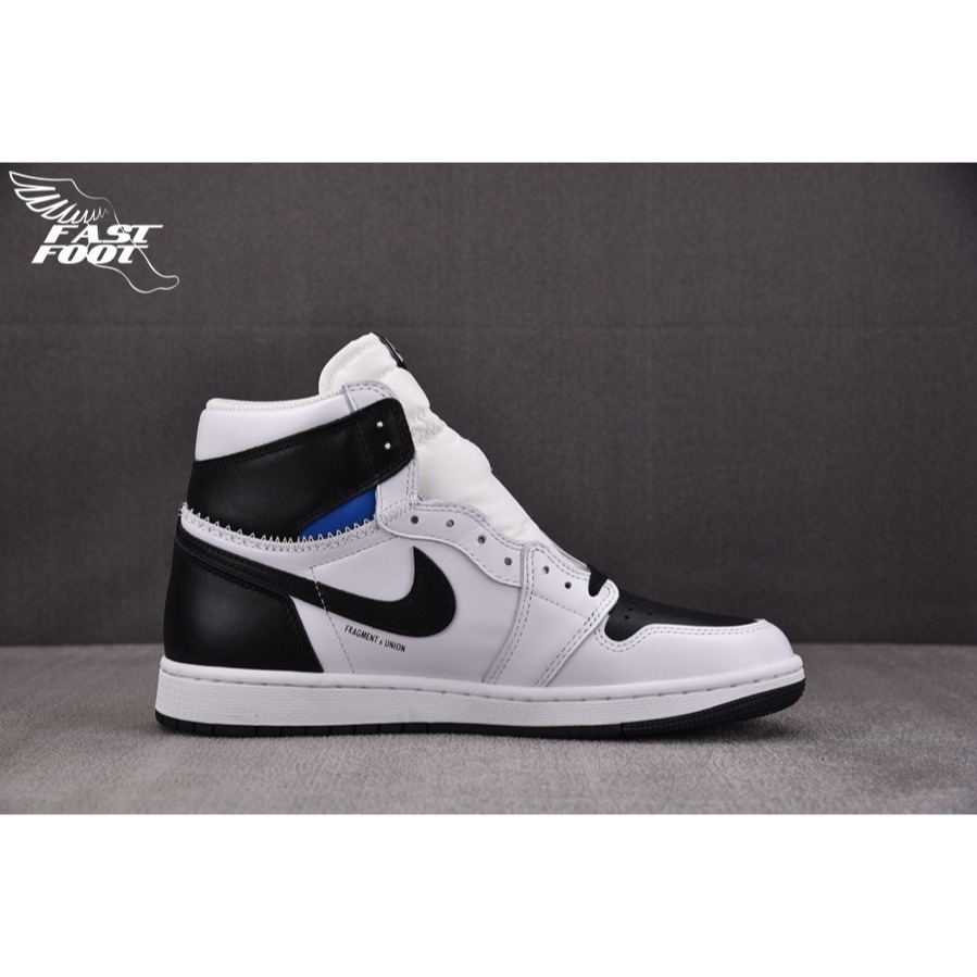 快腳🔎 AJ1 x Union Fragment 黑白 閃電三方聯名 II7282-100-細節圖2