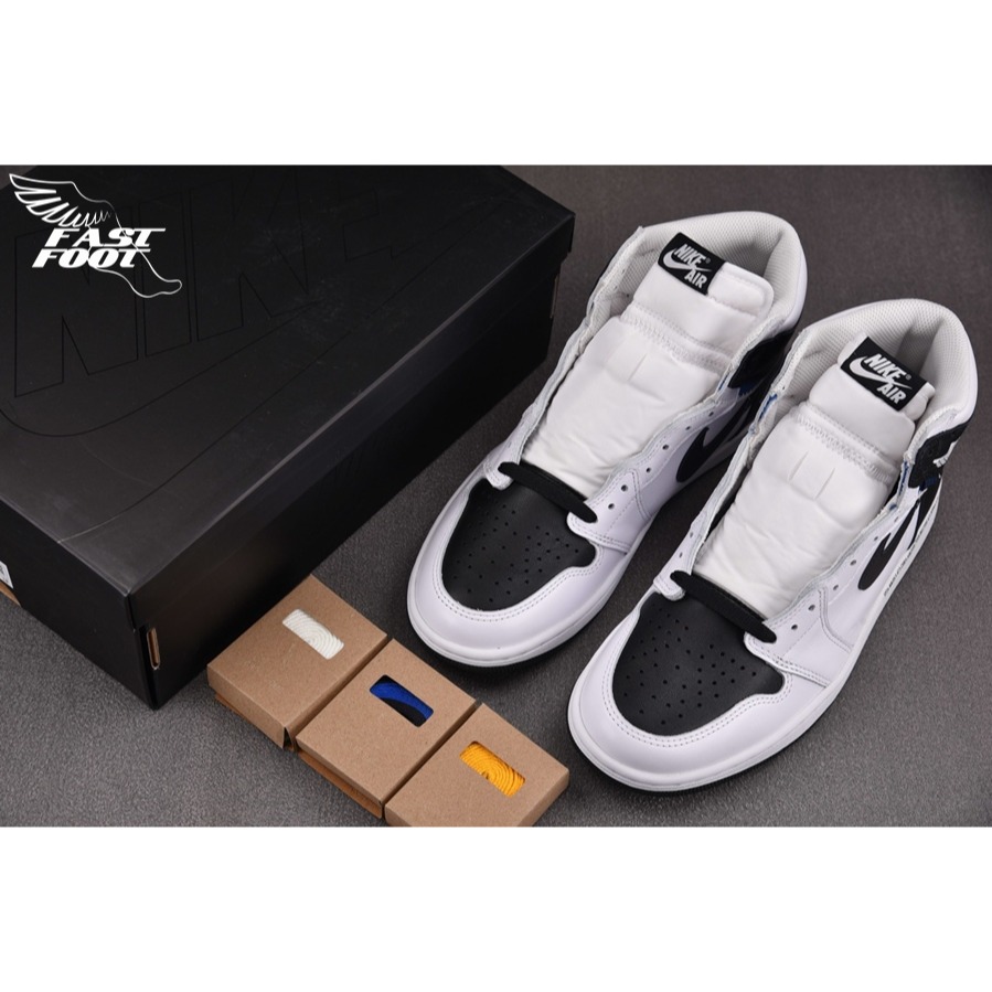 快腳🔎 AJ1 x Union Fragment 黑白 閃電三方聯名 II7282-100-細節圖3