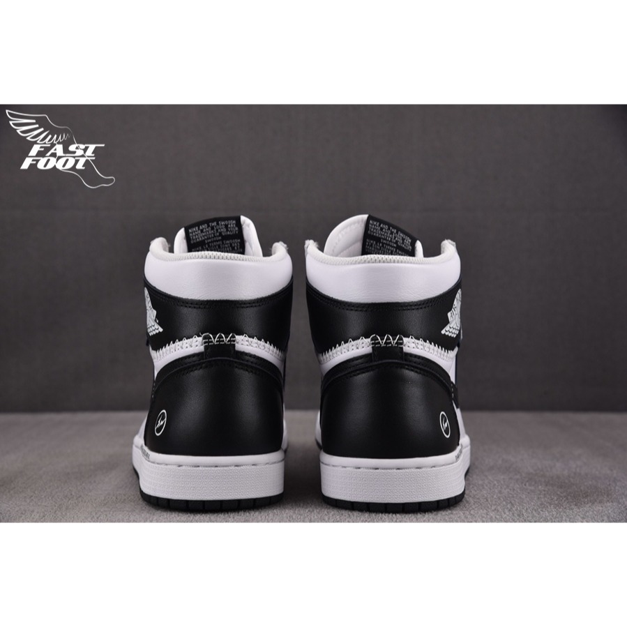 快腳🔎 AJ1 x Union Fragment 黑白 閃電三方聯名 II7282-100-細節圖8