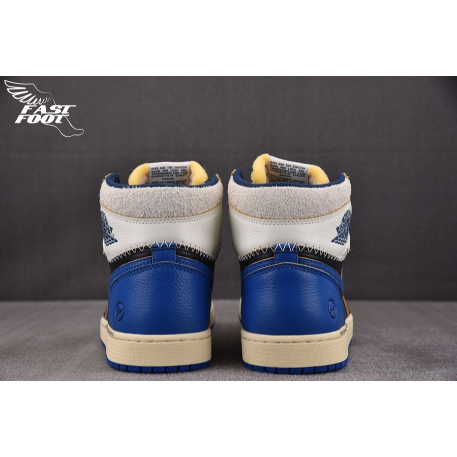 快腳🔎 FRAGMENT X UNION X AIR JORDAN 1 IO7847-001 三方聯名 黑藍-細節圖9