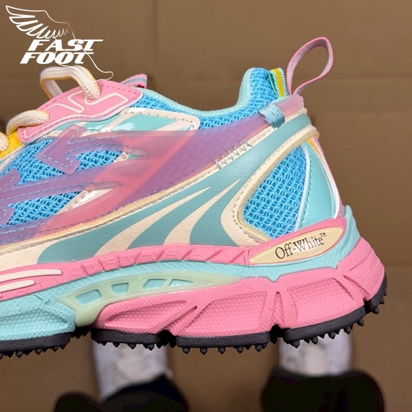 快腳🔎 Off-White BE RIGHT BACK 彩色泡泡 粉藍 慢跑鞋 解構鞋 老爹鞋 超級稀少-細節圖5